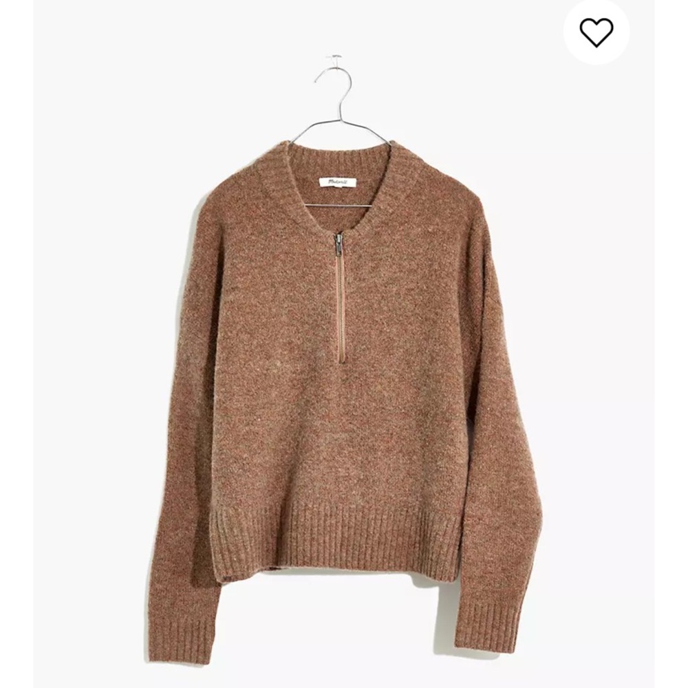 Madewell York half-zip pullover sweater